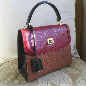 Vintage Lancel Hand held Mini bag satchel handbag